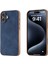 iPhone 16 Plus Için Sığır Derisi Dokulu Pu Kılıf (Yurt Dışından) 1