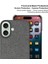 Imak Ruiyi Kumaş Doku iPhone 16 Kılıfı (Yurt Dışından) 3