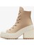 Chuck 70 De Luxe Heel Unisex Kahverengi Deri Platform Sneaker.236 10
