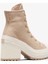 Chuck 70 De Luxe Heel Unisex Kahverengi Deri Platform Sneaker.236 13
