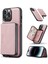 iPhone 14 Pro Için Manyetik Fermuarlı Cüzdan Kılıfı (Yurt Dışından) 1