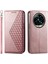 Realme 13 Pro / 13 Pro+ Global Için Kübik Dokulu Pu Kılıf (Yurt Dışından) 1