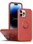 iPhone 14 Pro Max Için Halkalı Kickstand Silikon Telefon Kılıfı (Yurt Dışından) 1