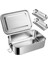 47OZ Bento Kutusu, Gençler Için Paslanmaz Çelik Öğle Yemeği Kutusu, 2 Esnek Bölmeli Metal Bento Kutusu, 1400ML Öğle Yemeği Kutusu (Yurt Dışından) 1