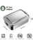 47OZ Bento Kutusu, Gençler Için Paslanmaz Çelik Öğle Yemeği Kutusu, 2 Esnek Bölmeli Metal Bento Kutusu, 1400ML Öğle Yemeği Kutusu (Yurt Dışından) 3