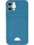 iPhone 12 Kart Bölmeli Silikon Kılıf Rcv/kelvin 1