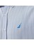 Erkek Mavi Classic Fit Çizgili Gömlek W55445T.4FS 5