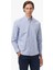 Erkek Lacivert Classic Fit Çizgili Gömlek W57405T.4NV 1