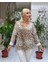 YG59103 italyan Djital Baskı Angora Yün Viskon Karışım Bluz 2