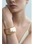 Brand Inci Detaylı Kalın Gold Cuff Bileklik 1