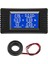LCD Dijital Ampermetre Voltmetre Ac 80-260V 100A, Güç Ölçer 6'sı 1 Arada Ev Elektrik Sayacı Panel, Enerji Sayacı Kapalı Tip Ct ile 1