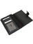 Hakiki Deri Patlı ve Bol Kart Bölmeli Unisex Portföy Cüzdan - Siyah 4