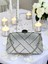Gümüş Renk Zincir Kulplu Kadın Abiye Çanta Mezuniyet Düğün Nişan 4