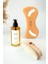 Doğal At Kılı Fırçası + Selülit Karşıtı Masaj Yağı 200 ml + Selülit Giderici Ahşap Masaj Aleti 1