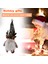 Noel Gnome Işıkları, El Yapımı Işıklı Iskandinav Heykelcik Peluş Oyuncak Süslemeleri Tatil (Gri Beyaz) (Yurt Dışından) 5