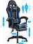 Blue Star Işıklı - Masaj Özellikli Oyuncu Koltuğu Mavi-Siyah 6