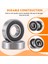 6001RS Derin Oluk Topu 28 x 12 x 8 mm 10 Adet, Gümüş ve Siyah (Yurt Dışından) 5