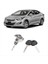 Hyundai Elantra 1.8l 2.0l 2011-2016 81970-3XA00 Için Lh Sürücü Yan Kapı Kilit Silindir ve Keys (Yurt Dışından) 4