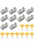 10 Set Sürgülü Kanat Durdurucu Dolap Kilitleri Kayışlar Kapılar Güvenlik Güvenlik Hırsızlık Kilitli Pencere Sürgülü Kapı Kapıları Kilitle Iki Delik (Yurt Dışından) 1