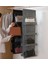 Siyah 8 Cepler Dokunmamış Asılı Saklama Çantası Kapı Arkasında Ev Ayakkabıları Kancalarla Organize Çanta Space Saver Organizatör 117CM * 35CM 1 Adet (Yurt Dışından) 2
