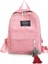 Yogodlns Kadınlar Backpacks Okul Omuz Çantası Tel Corduroy Sırt Çantası Kadın Defter Çantaları Kızlar Terpit Tarzı Sırt Çantası: Pembe (Yurt Dışından) 1