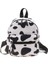 Kadınlar Zebra Leopar Inek Baskı Sırt Çantaları Naylon Omuz Çantası Öğrencileri Lise Küçük Kitap Çantası Kadın Mini Sırtı Mochila Renk: Inek Deseni/boyut: 23X18X9CM (Yurt Dışından) 1