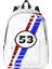 Herbie Numarası 53 Moda Sırt Çantası Pocket Öğrencisi Iş Yarış Arabası Meraklıları Stripe Daypack Erkek Kadın Dizüstü Bilgisayar Omuz Çantası Renk: 3/boyut: Çocuklar Için (Yurt Dışından) 1