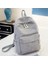 Kadınlar Sırt Çantası Kadife Tasarım Okulu Genç Kızlar Için Okul Sırt Çantaları Okul Çantası Çizgili Sırt Çantası Seyahat Çantaları Soulder Bag Mochila Renk: Açık Gri (Yurt Dışından) 1