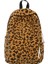 Kadife Leopar Sırt Çantası Moda Öğrencileri Kitap Çantası Büyük Kapasite Şık Omuz Sırt Çantası Çok Cepleri Açık Seyahat Çantası Renk: Kahverengi (Yurt Dışından) 1