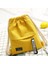 1 Pc Tuval Okul Çantası Çift Omuz Drawstring Sırt Çantası Drawstring Cep Taşınabilir Günlük Sırt Çantası Kadın Erkekler Sırt Çantası Renk: Sarı (Yurt Dışından) 1