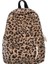 Kadife Leopar Sırt Çantası Moda Öğrencileri Kitap Çantası Büyük Kapasite Şık Omuz Sırt Çantası Çok Cepleri Açık Seyahat Bagcolor: Haki (Yurt Dışından) 1