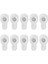 10PCS Güvenlik Kilitleri Fırın Kapısı Ev Mikrodalga Kapısı Anti-Açılış Toka Fixer Dinli Bebek Kilitleme Toka Koruyucu Kilitler (Yurt Dışından) 1