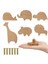 Ahşap Hayvan Dolabı Toplamları Dekoratif Dresser Düğümleri Vidalı Dresser Çekiriyor Ahşap Deniz Ormanlık Hayvanlar Knobs 6pcs (Yurt Dışından) 2