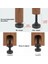 Mobilya Leveler 3/8 Inç-16 T-Nut Kiti ile Dişli Tablolar, Dolaplar, Sandalyeler ve Daha Fazlası Için Ayarlanabilir Mobilya Tesviyesi (Yurt Dışından) 4