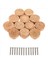 Boho Rattan Dresser Düğmeleri Yuvarlak Ahşap Çekme Knobs El Yapımı Hasır Dokuma ve Vidalar Boho Mobilya Düğmeleri 12PCS (Yurt Dışından) 4