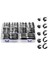 Kablo KELEPÇELERI-112 Pcs 10 Boyutlar- Paslanmaz Çelik Boru Kelepçesi Çiftlik Kiti Kauçuk Yastık Yalıtımlı Tel Kelepçeler (Yurt Dışından) 1