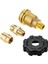 3 Paket Qcc1 Somun Propan Tank Silindir Adaptörü, Pirinç 1/4 Inç Npt Erkek, 3/8 Inç Parlama x 1/4 Inç Erkek Boru Bağlantı (Yurt Dışından) 1