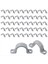 Pvc Boru ile Çift Delikli Plastik Boru Kelepçesi Kelepçesi Kelepçesi U Pvc Klips 2 Delik (50 Parça, 3/4inch) (Yurt Dışından) 1