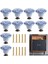 10PCS Seramik Dolap Knobs Vintage Çekmeceler Mutfak Dolabı Çekmecesi Kitaplık Mobilya Kapısı (Vidalarla) (Yurt Dışından) 2