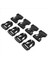4pcs Plastik Yan Hızlı Serbest Bırakma Buckes Klips 25MM Woking Bant Siyah (Yurt Dışından) 3