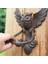 Mistik Baykuş Dökme Kapı Knocker, Antika Kapı Kolu Avlu Kapı Kolu (Yurt Dışından) 4