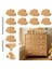 Boho Dresser Knobs- 12 Paket Dayanıklı Kayın Ahşap Çekme Knobs Bulut Şeklindeki Ahşap Şifoniyer Dolaplar, Mobilyalar Için Çekiyor (Yurt Dışından) 2