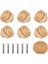 10PCS Ahşap Kulplar Kayın Rattan Çekme Knobs Mobilya Tutamak Mutfak Dolap Kapı Soyu Dresser Çekiyor, 30MM (Yurt Dışından) 1
