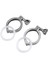 2pcs Tri-Clamp Çelik Tek Pin Ağır Hizmet Tri Kelepçesi Silikon Contalı Ferrule Tc Için Kanat Somunlu (Yurt Dışından) 1