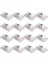 16 Pcs Savaşlar Için Kendi Yapırlıkları Sağlıkları 360 Derece Döndürme Paslanmaz Çelik Kasnak Kackları 4.5 x 2,8cm (Beyaz) (Yurt Dışından) 3