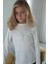 Kız Çocuk Uzun Kollu Tişört Tül Fiyonk Armalı 8-14 Yaş, Ekru 5