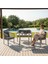 Kartepe 2 1 1 Rattan Bahçe Balkon Mutfak Takımı,Bal Köpüğü Rattan/Koyu Gri Kumaş 1