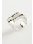 Msa-Shop Kurdale Şekilli Metal Yüzük-Gümüş Rengi 2