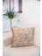 Varaklı Krem Kırlent Kılıfı Dekoratif Bohem Soft Koltuk Sırt Yastık Hediyelik Yılbaşı 45X45 3