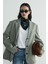 Yeşil Julie Ekose Blazer Ceket 8